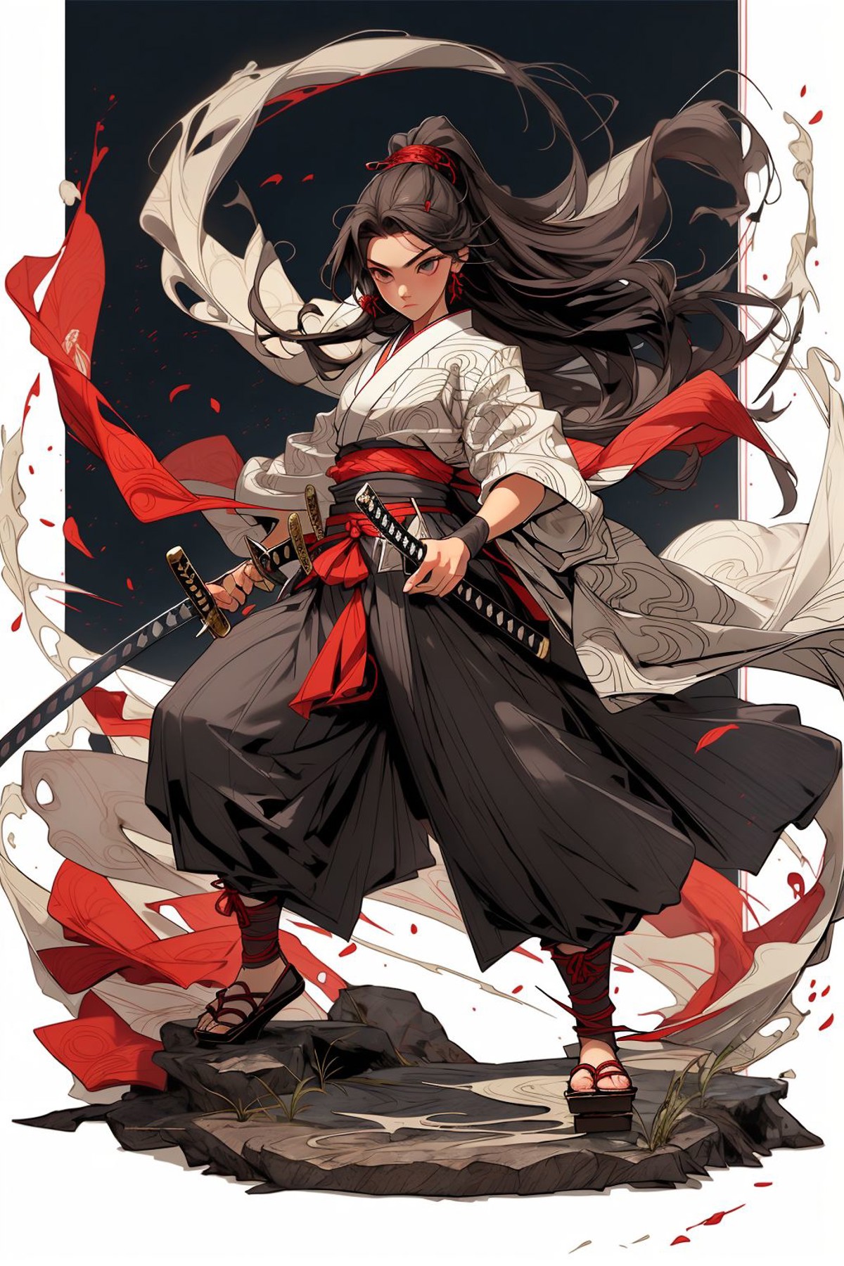,weapon, 1girl, long hair,male focus, sword, solo, japanese clothes, holding, holding weapon, katana, holding sword, sheat...